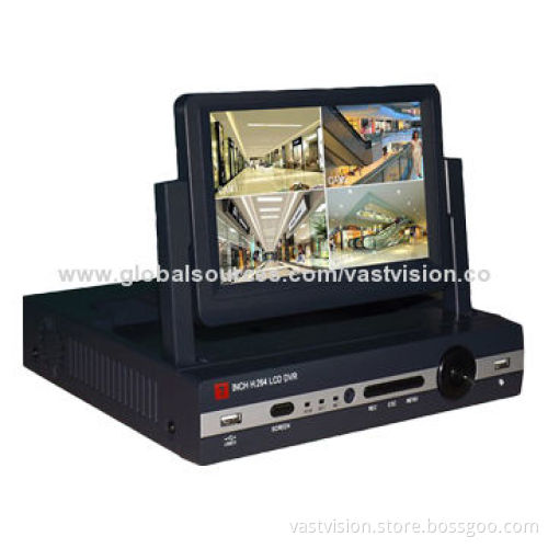 7-inch 4-channel or 8-channel High-integrated LCD DVR Kit with mobile phone monitoring function